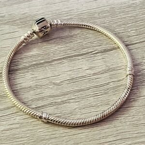 Pandora Moments Barrel Clasp Snake Chain Bracelet